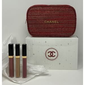 NEW Chanel Gift Set Sheer Genius Lip Gloss Set Trio on hand FAST SHIPPING!